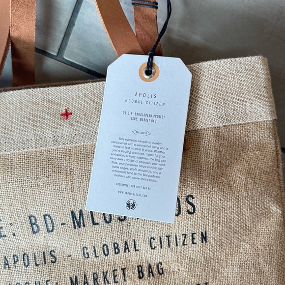 CycleBar Apolis Market Tote Bag in Natural - Picture 5 of 9